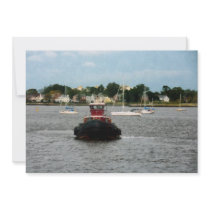 Tugboat Bow Norfolk VA Personalized Invites