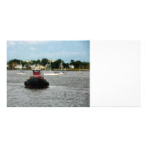Tugboat Bow Norfolk VA Photo Cards