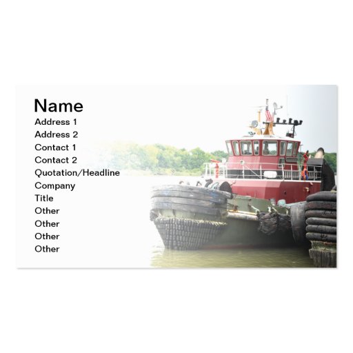 tugboat business card template