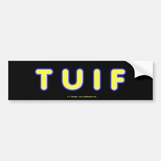 TUIF1 BUMPER STICKERS