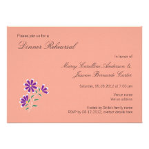 Tula Floral Batik Rehearsal Dinner Invitation