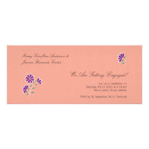 Tula Floral Batik Wedding Engagement Invitation