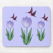 Tulip and Hummingbird mousepads