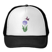 Tulip and Hummingbird Trucker Hat