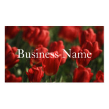 Tulip Bed  Business Card