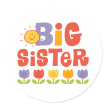 Tulip Big Sister Stickers