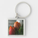 Tulip blooms keychains