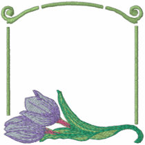 Tulip Border embroidered shirts by ZazzleEmbroidery Tulip Border embroidered shirts