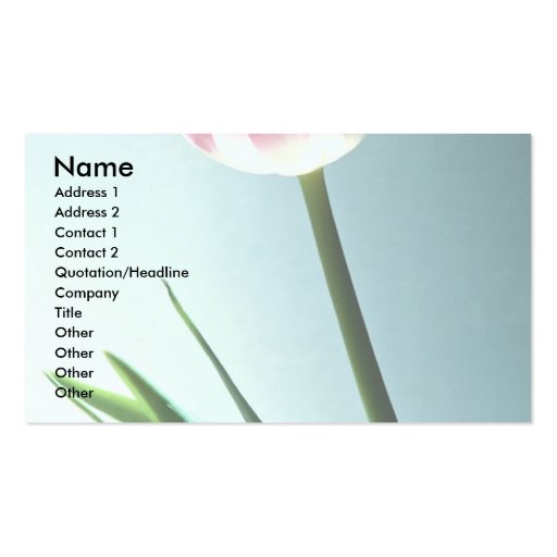 Tulip Business Cards (front side)