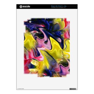 Tulip Colors Abstract Tablet and Reader Skin Decal