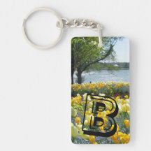 Tulip Double sided Keychain