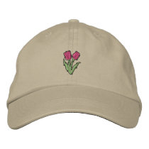 Tulip embroidered hats