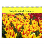 Tulip Festival Calendar Colorful Tulips Floral