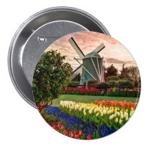 Tulip Festival Pinback Button