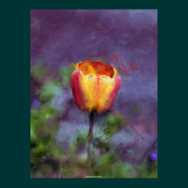 Tulip Floral Impressionist Painting Art Poster posters