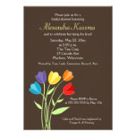 Tulip Flower 5x7 Bridal Shower Invite invitations
