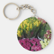 Tulip Flower Bouquets Key Chain