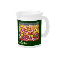 Tulip Flowers Garden Pitchers Spring Floral