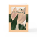 Tulip From God Parents to God Daughter or Son Card