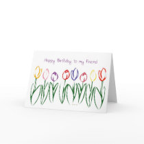 Tulip Garden-BDF cards