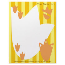 Tulip Garden Letterhead, Your Name Here, Full S...