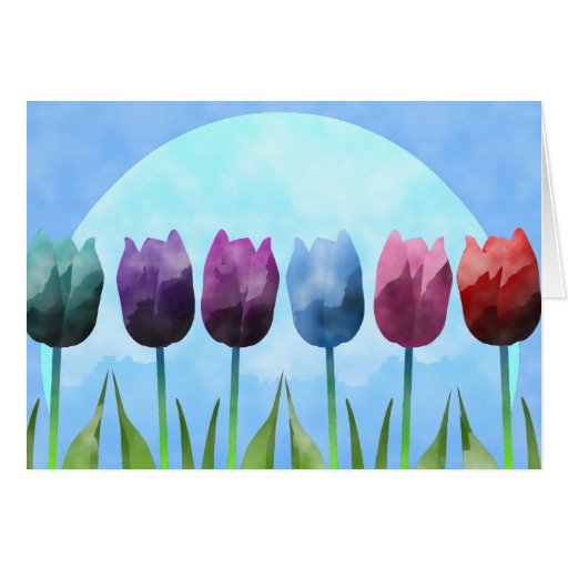Tulip Greeting Card Zazzle