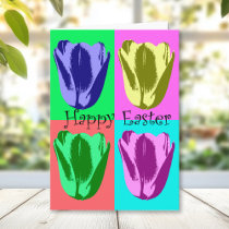 Tulip Happy Easter Card