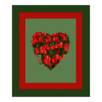 Tulip Heart posters by Priscilla48 Tulip Heart posters