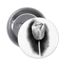 TULIP IN PENCIL: REALISM ART PINBACK BUTTONS