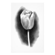 TULIP IN PENCIL: REALISM ART STATIONERY