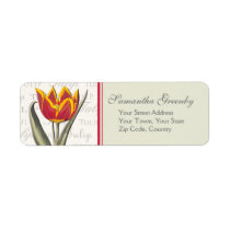 Tulip Lover's Elegant Vintage Style labels