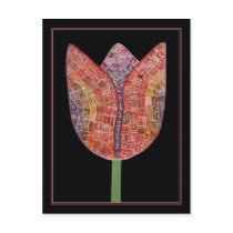 Tulip of Postage Stamps - postcard
