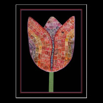Tulip of Postage Stamps - postcard postcards