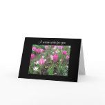 Tulip patch birthday wish cards