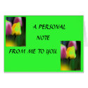 Tulip Personal Note Card