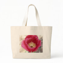 tulip,pink fringe tulip canvas bags