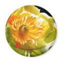 "Tulip Poplar" Yellow Flower Watercolor magnets by PaulJacksonart "Tulip Poplar" Yellow Flower Watercolor magnets
