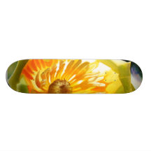 "Tulip Poplar" Yellow Flower Watercolor Skateboard