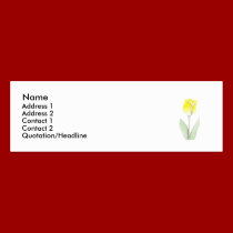 Tulip Profile Card business cards