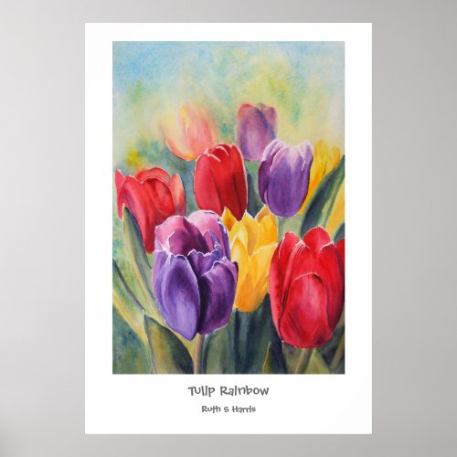 Tulip Rainbow fine art print print