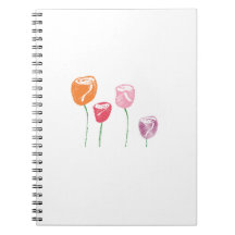 tulip scribble graphic ecology design.png spiral note book