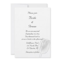 Tulip Sketch invitations