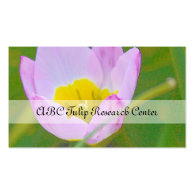 Tulip  society business card