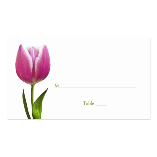 Tulip Special Occasion Place Card or Escort Card Business Card