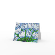 Tulip Tranquility Note Card by LisaLorenzPaintings Tulip Tranquility Note Card