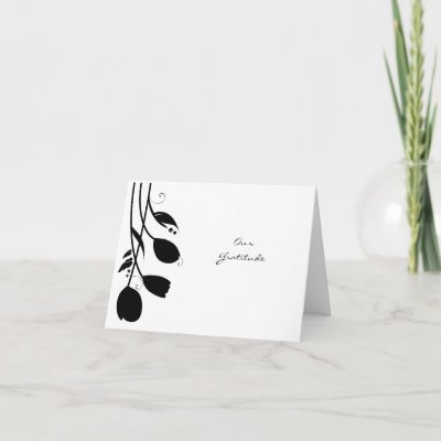 Wedding Scroll on Tulip Wedding Scroll Wedding Thank You Card From Zazzle Com