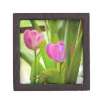 Tulipanes de la primavera caja de regalo de calidad