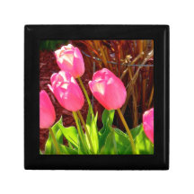 Tulipanes en el viento caja de regalo