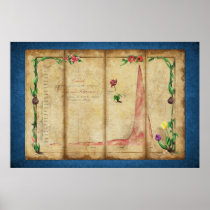 Tulipomania Graph (blue) Print