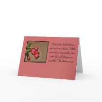 tulips and bible quote card